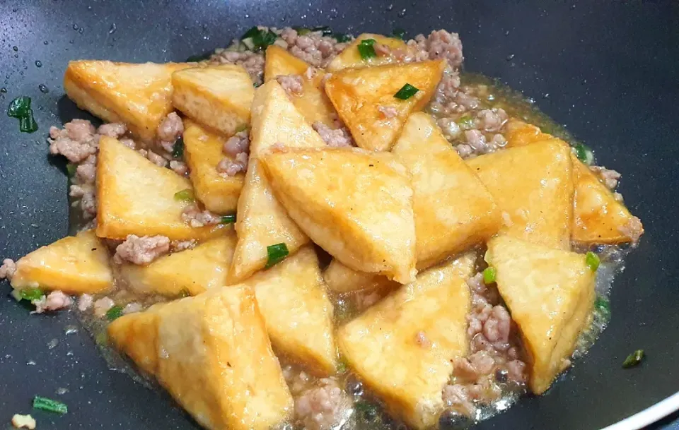 Minced Pork Fried Tofu 😋💕🤤🤪|🌷lynnlicious🌷さん