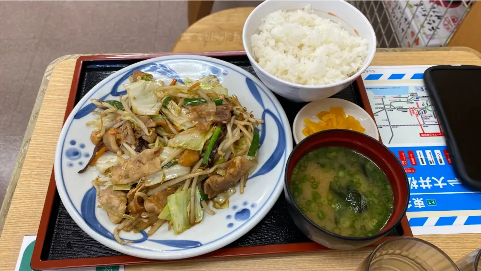 遠州豊田PAの野菜炒め定食|Morito Kamiyaさん