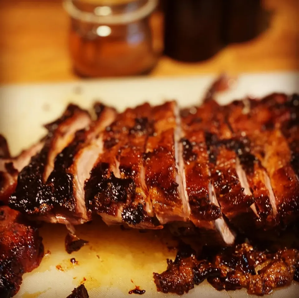 Order ! order ! Order ! 
Homemade Cajun rub Oven Roasted BBQ Pork finished with my Home made Wasabi Based BBQ Sauce and it taste Fantastic 
#bbq #bbqpork #homem|Emanuel Hayashiさん