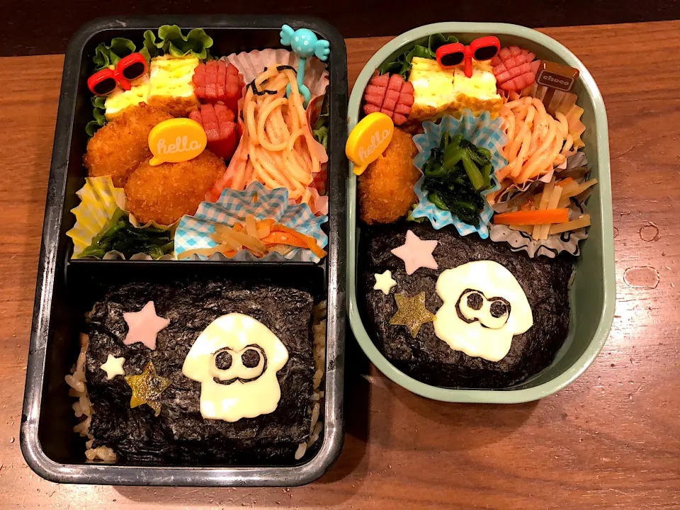 Snapdishの料理写真:土曜保育弁当🍱スプラトゥーン🦑|あゆぞーさん