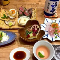 Snapdishの料理写真:昨日の宴！おうちで🏮居酒屋|Mika  Funatsuさん