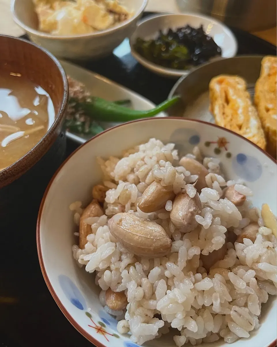 おおまさりで落花生ご飯|さーたんさん