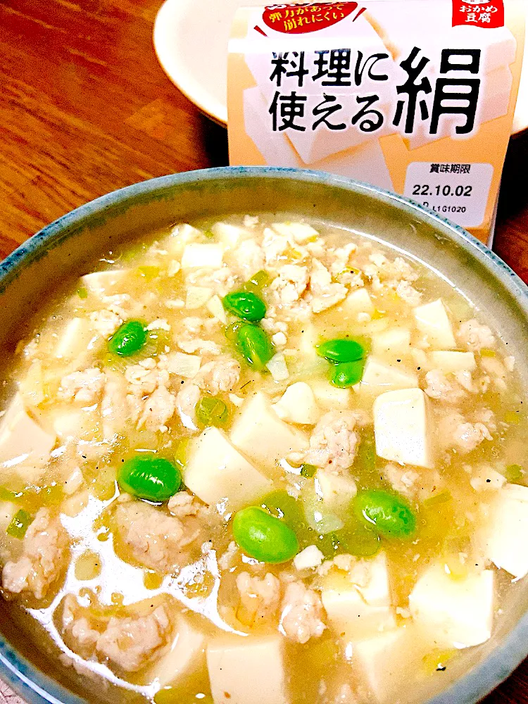 料理に使える絹を使って！白麻婆豆腐|ももこさん