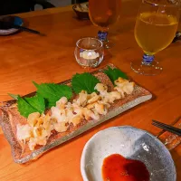 Snapdishの料理写真:つぶ貝のお刺身！|walnutさん