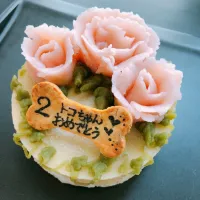 Snapdishの料理写真:ワンコ用ケーキ🎂|nicoさん