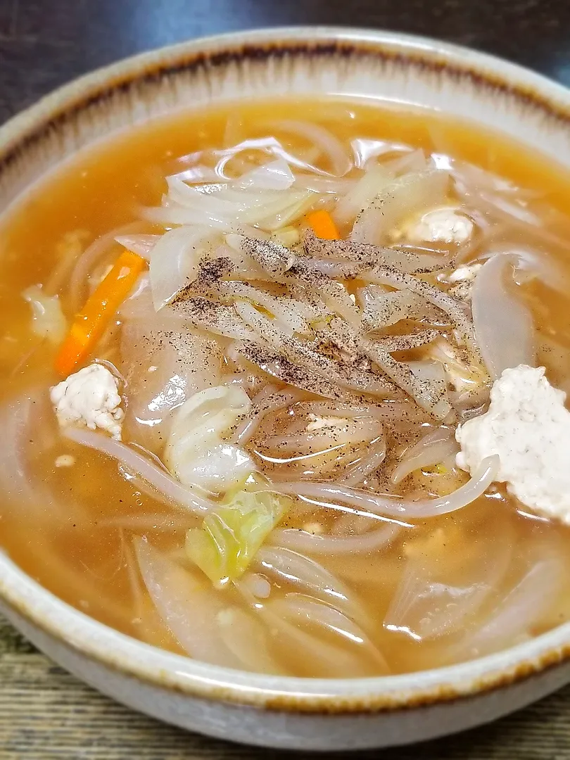 Snapdishの料理写真:パパ作👨酸っぱ旨い酸辣湯麺|ぱんだのままんさん