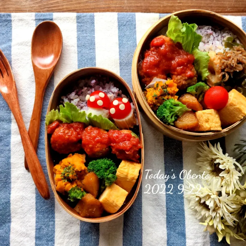 長女のお弁当✨
肉団子のトマト煮✨|さらママさん