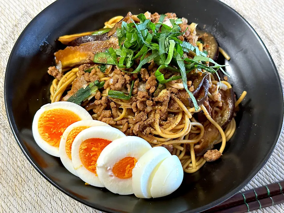 麻婆茄子麺|しげさんさん