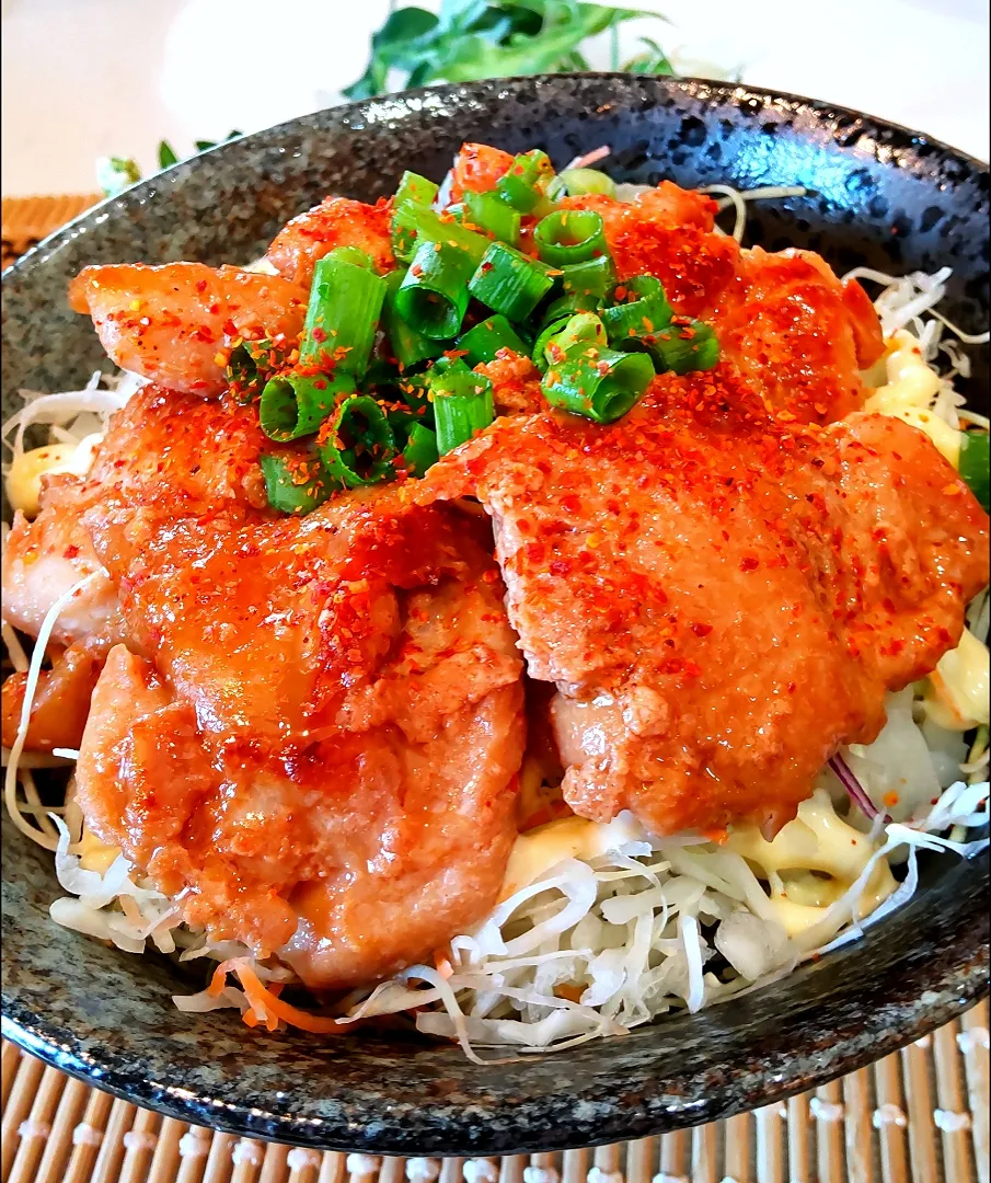 鶏肉出汁醤油漬け丼|ポコさん