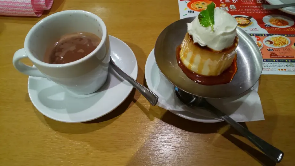 COCO'Sのプリン(包み焼きハンバーグ等、数点注文。夕飯)|enarinさん