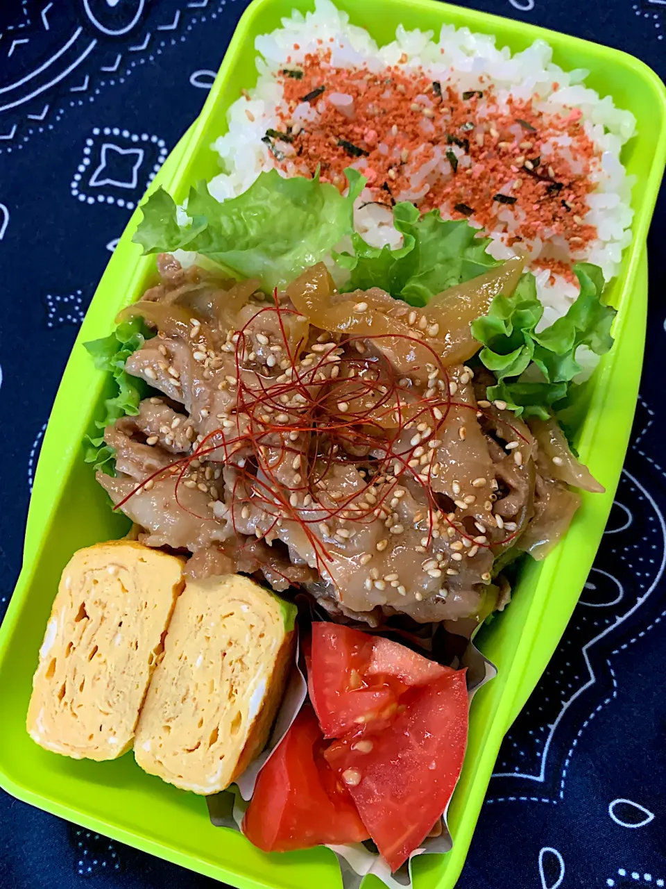 Snapdishの料理写真:豚のスタミナ炒め弁当|ちょんさん