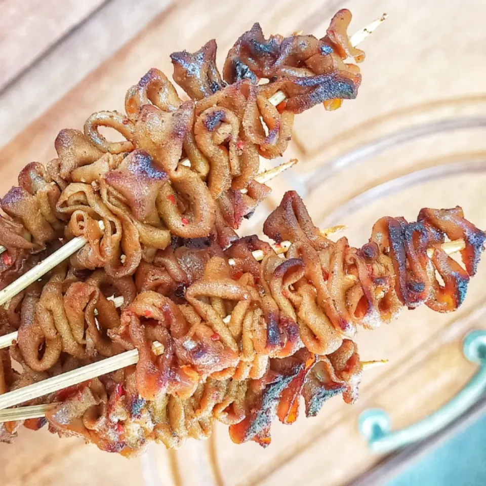 spicy chicken cord satay|Fatima Patelさん