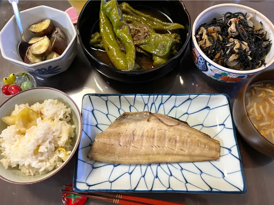 栗ご飯和定食😋|noeさん