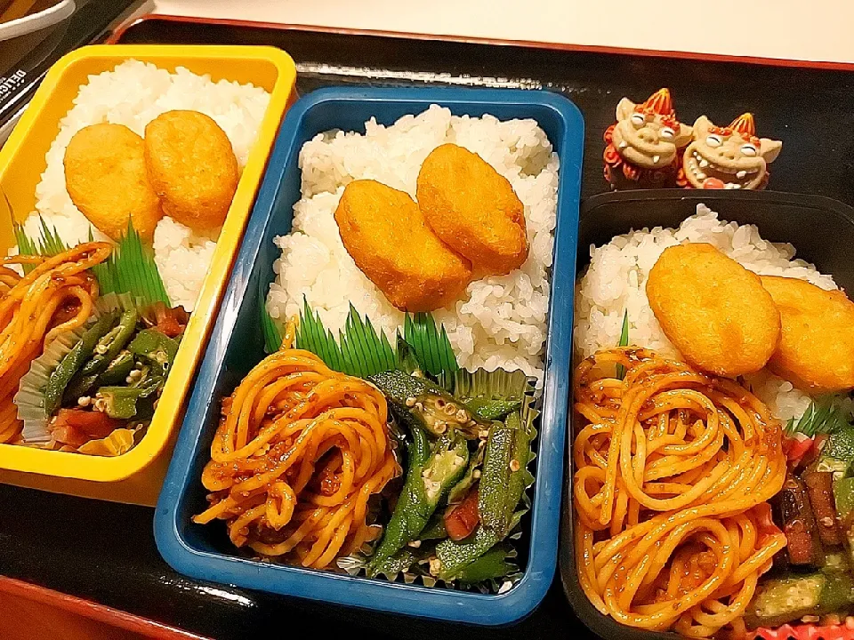 夫弁当、息子弁当、娘弁当|みどりさん