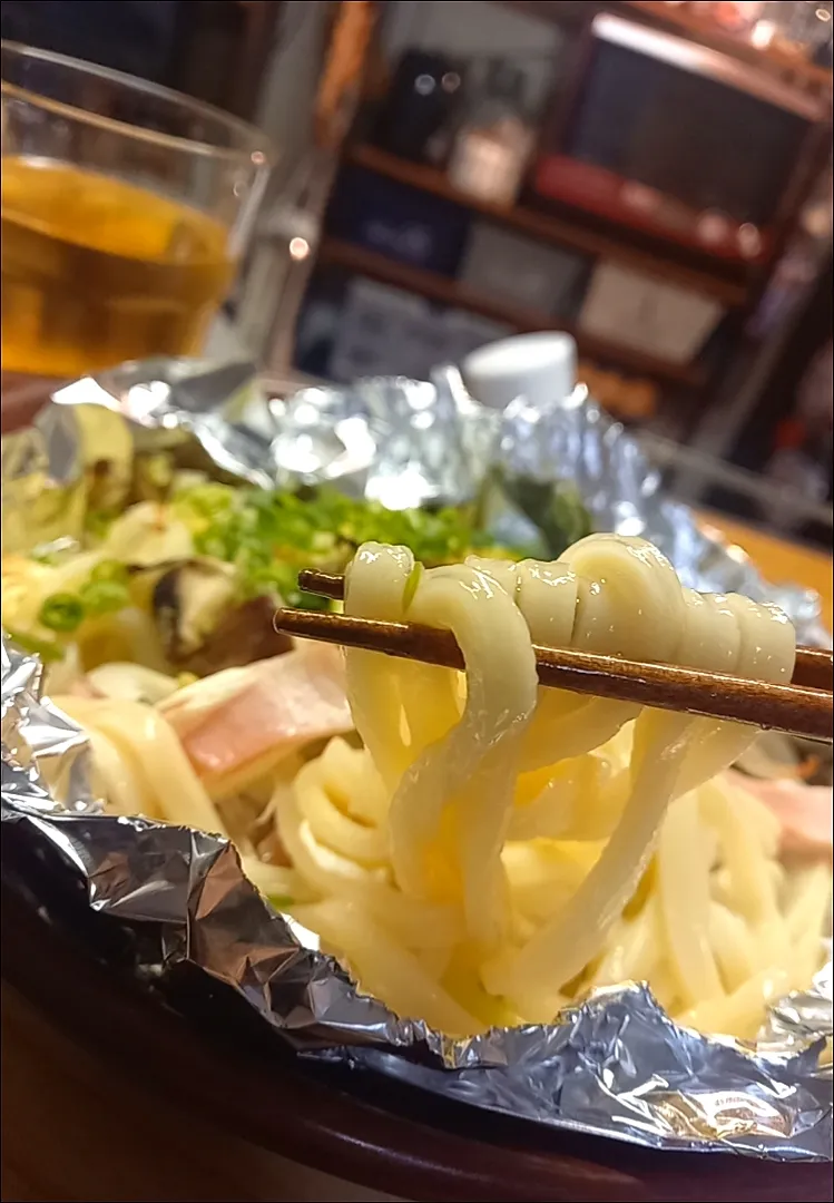 冷凍うどんのﾎｲﾙ焼き|まりおさん