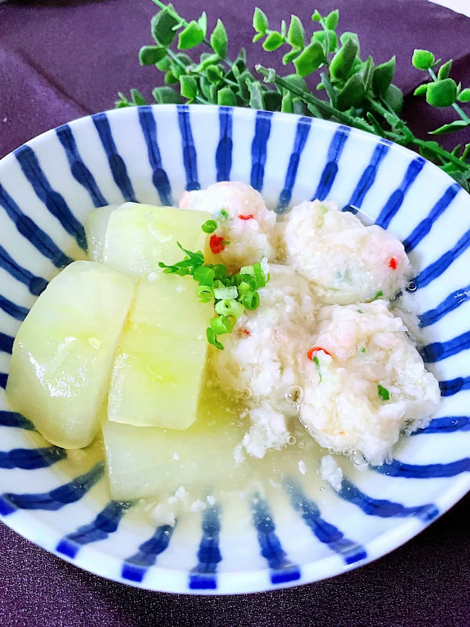 冬瓜と海老鱧真薯の餡かけ煮|オーロラさん