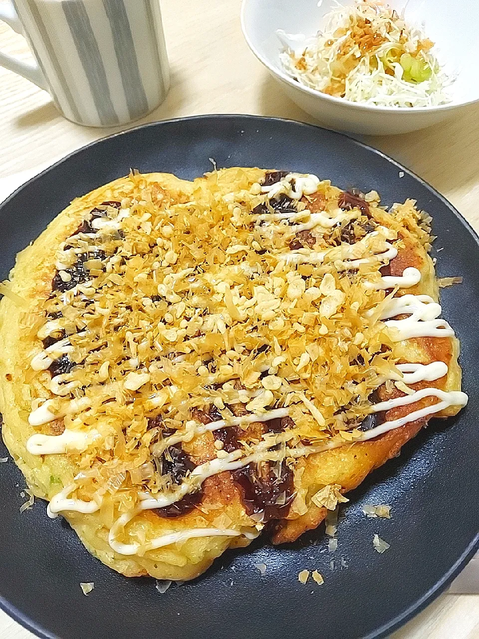 お好み焼き風 ＆ サラダ|すばるさん