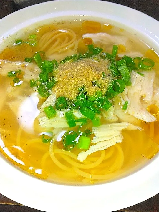 Snapdishの料理写真:鶏×豆のWだし 旨味たっぷりZENB流ラーメン|よっちびやばんぶーさん