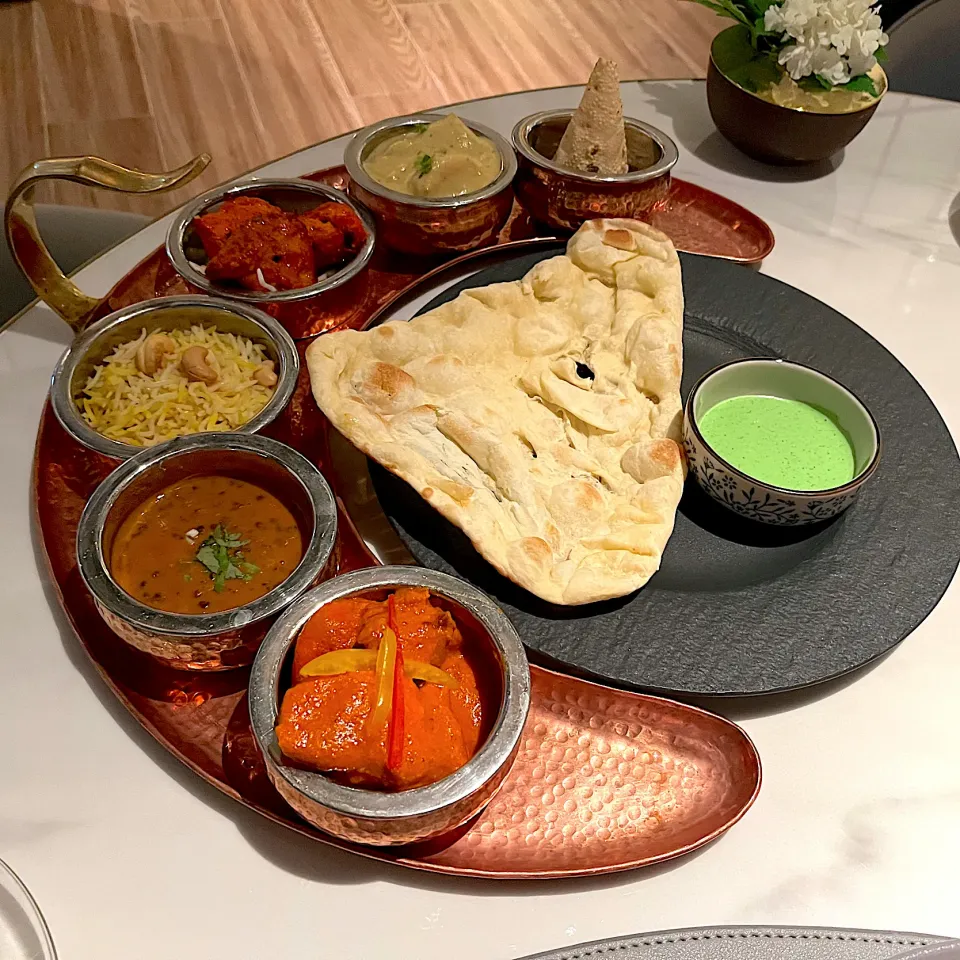 Indian curry thali set|skyblueさん