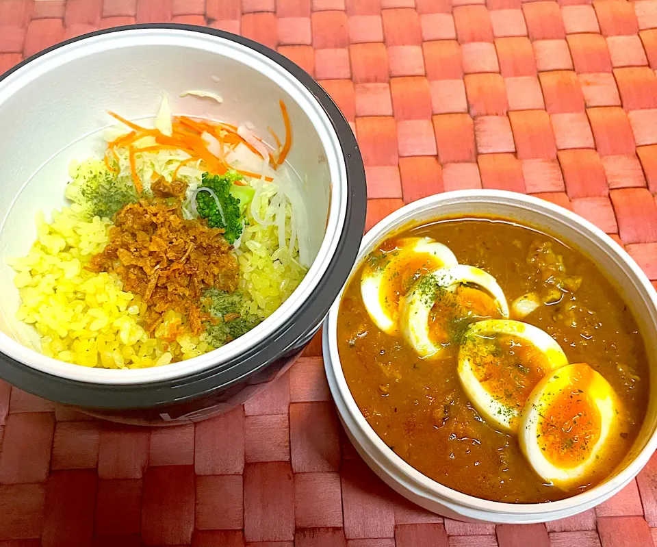 中学生息子のお弁当🍱 カレーライス弁当🍛|Snow10さん