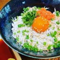 明太しらす丼♪