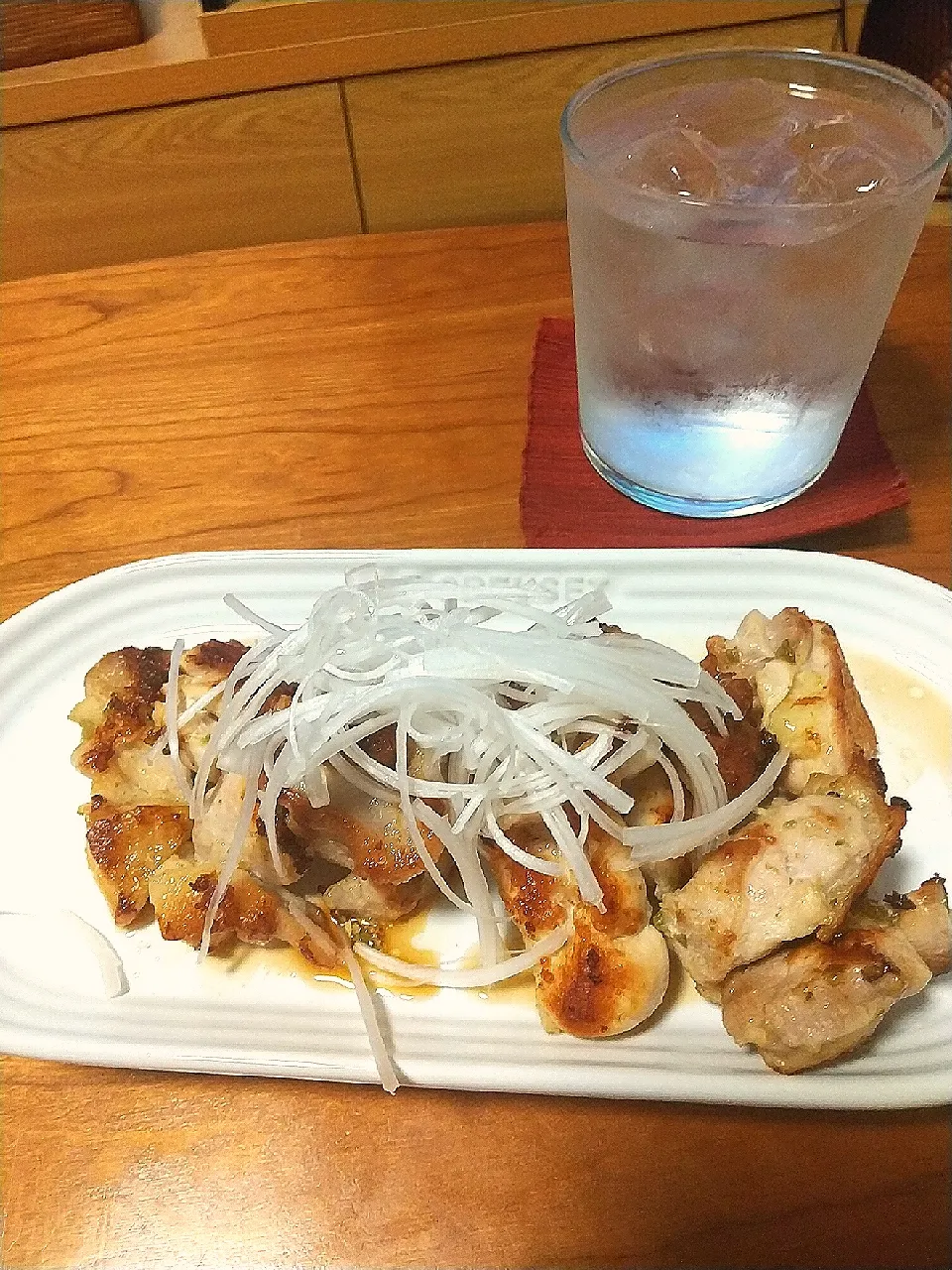 Snapdishの料理写真:鶏もも柚子胡椒焼き|みほさん