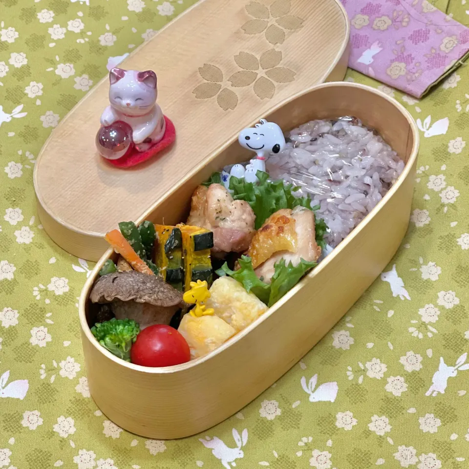 鶏モモハーブグリル☘️の❤️ちやんお弁当　9/29木|sweet homeさん