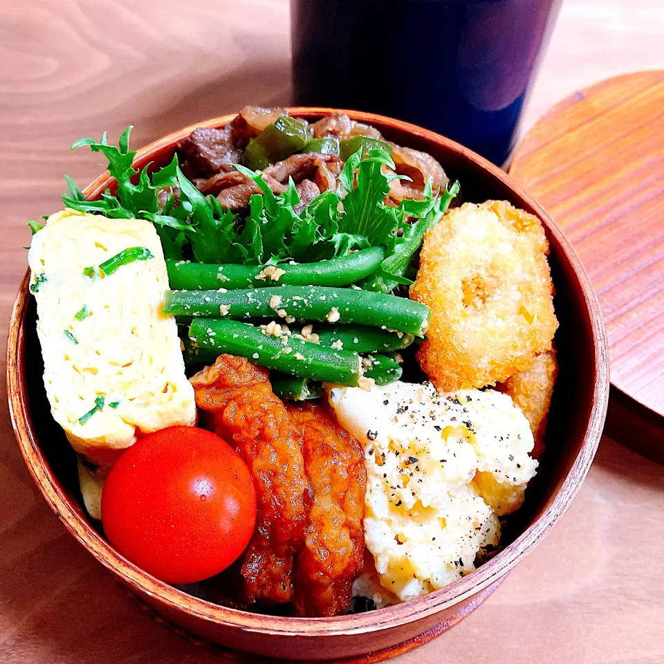 Snapdishの料理写真:🙂牛焼肉丼弁当🙂|Laniさん