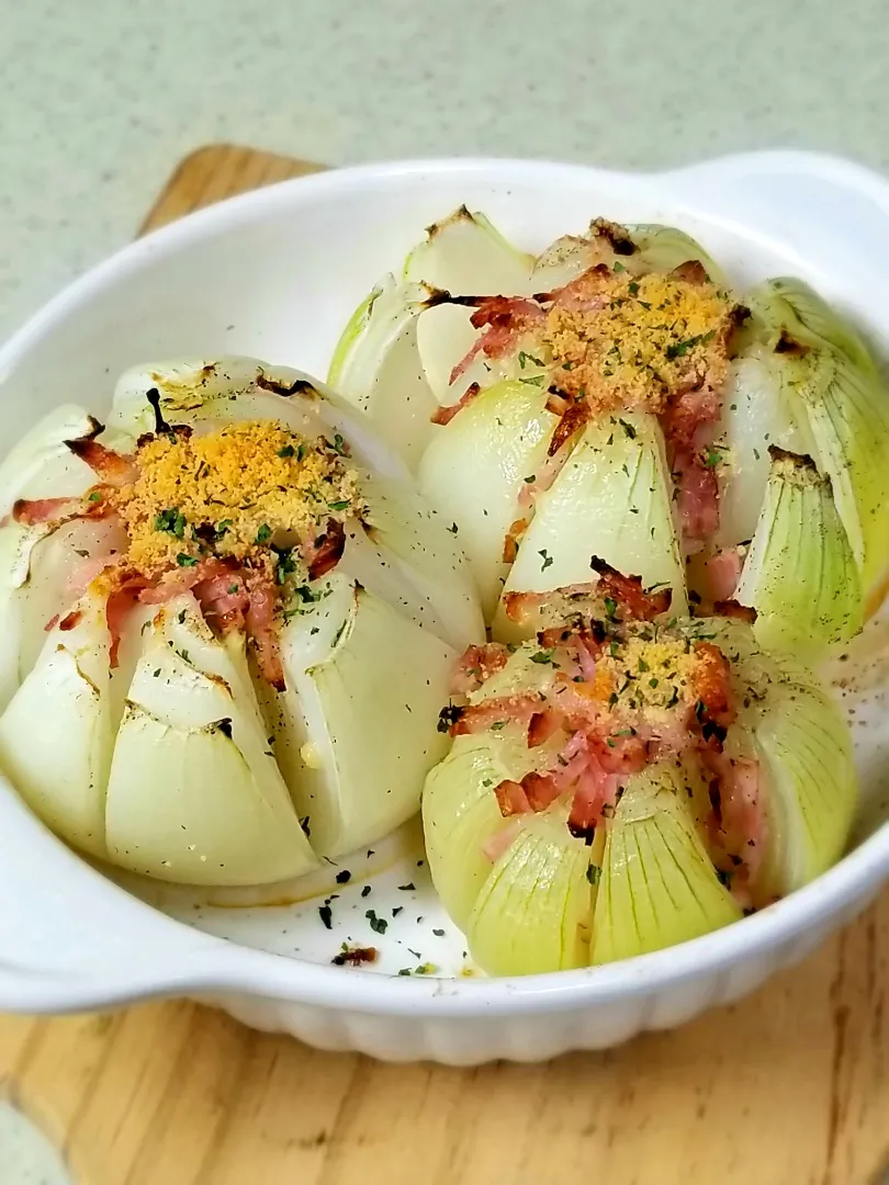 丸ごと玉ねぎのオーブン焼き|ぱんだのままんさん