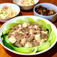 豆腐と挽肉のうま煮
