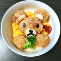 Snapdishの料理写真:くまさんオムライス|ミヤギさん