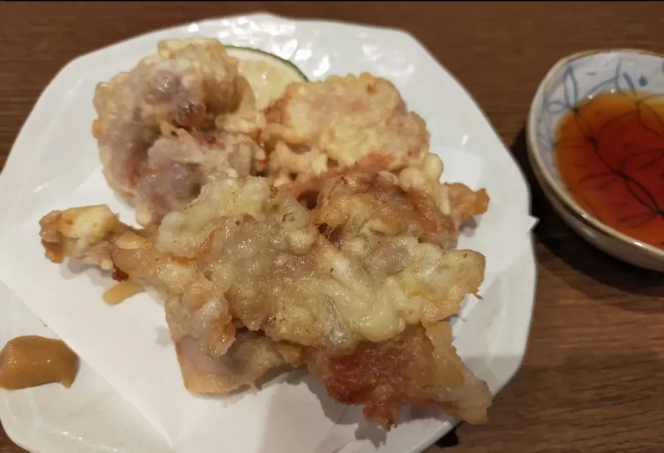 Snapdishの料理写真:幕張駅　野の茶　蕎麦屋　鶏天|フージさん