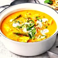 Snapdishの料理写真:Iris Helena Stephenson's dish Curried pumpkin soup with chicken|Iris Helena Stephensonさん