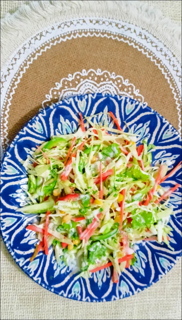 Veg Happy Meal Salad with mayo lime dressing|Happy Green Bowlさん