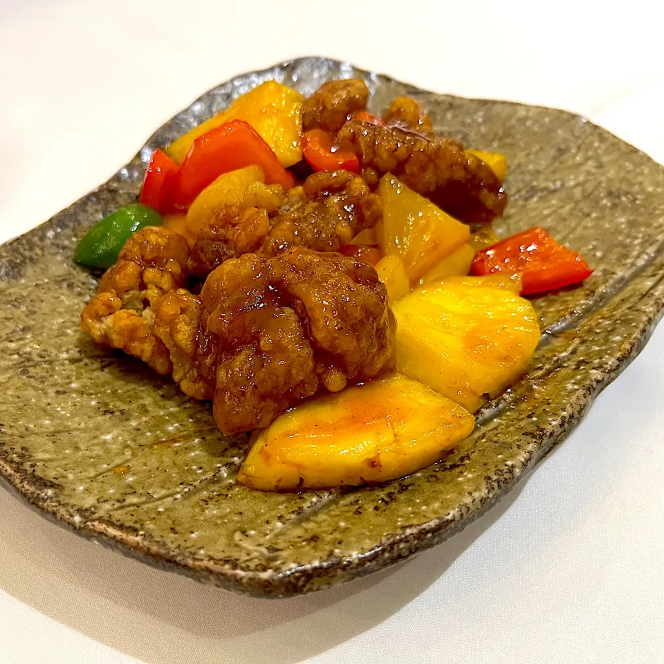 Sweet and sour pork with pineapple|skyblueさん