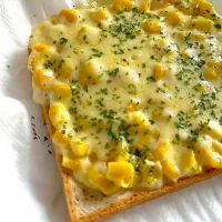 Snapdishの料理写真:Cheese corn toast|Trish Wongさん