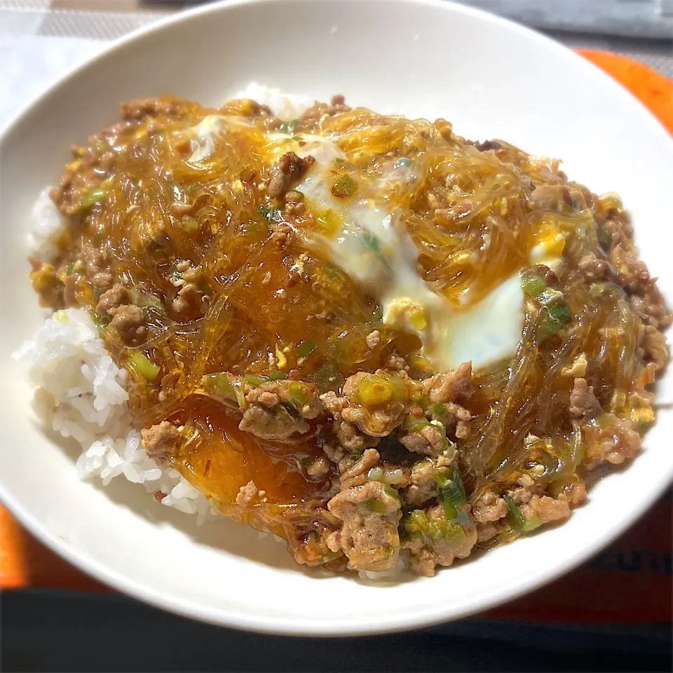 今夜は、すき焼き春雨ライスを頂きました😊👍🎉|ギムレットさん