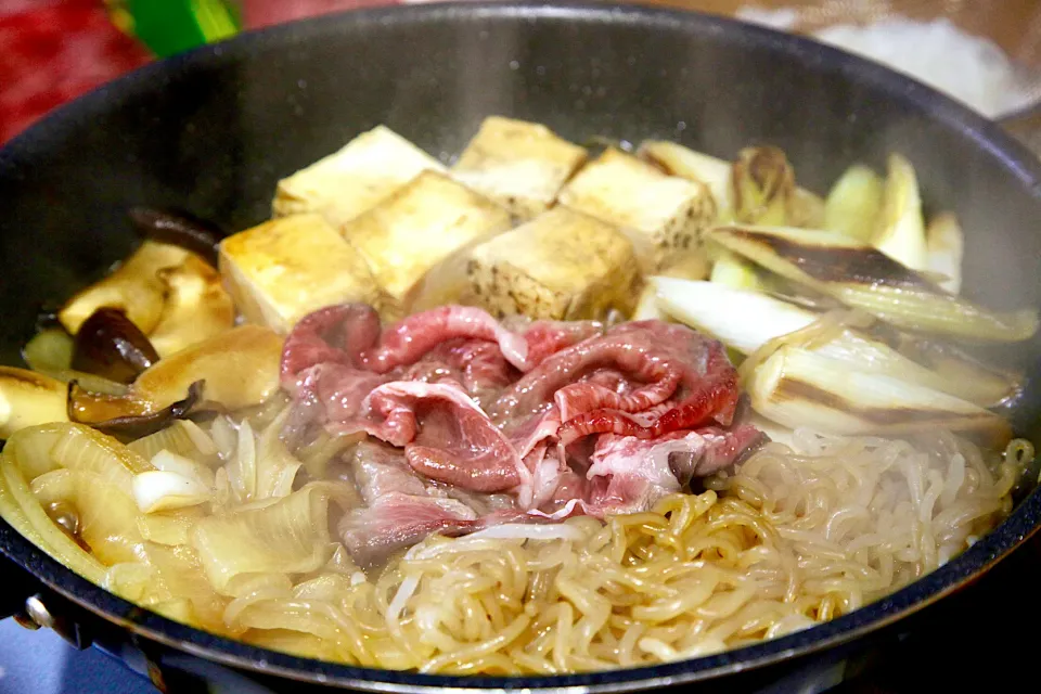 Snapdishの料理写真:sukiyaki|マユマユさん