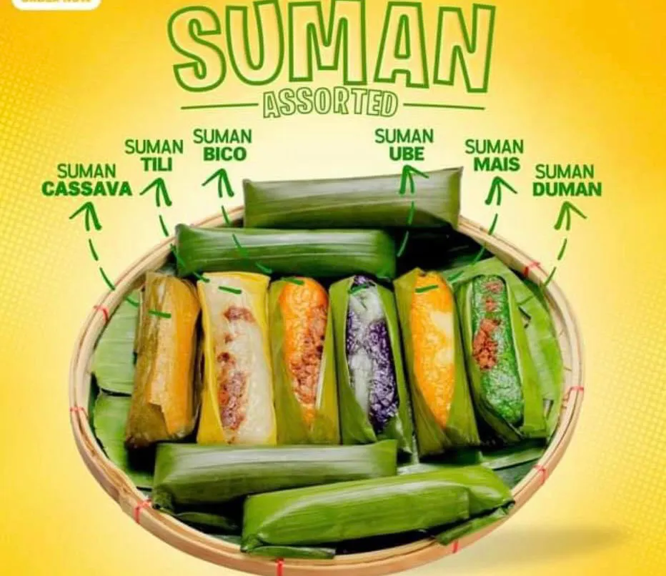 Assorted flavor steamed suman or rice cake wrapped in banana leaves 🍙🍚🍘|🌺IAnneさん