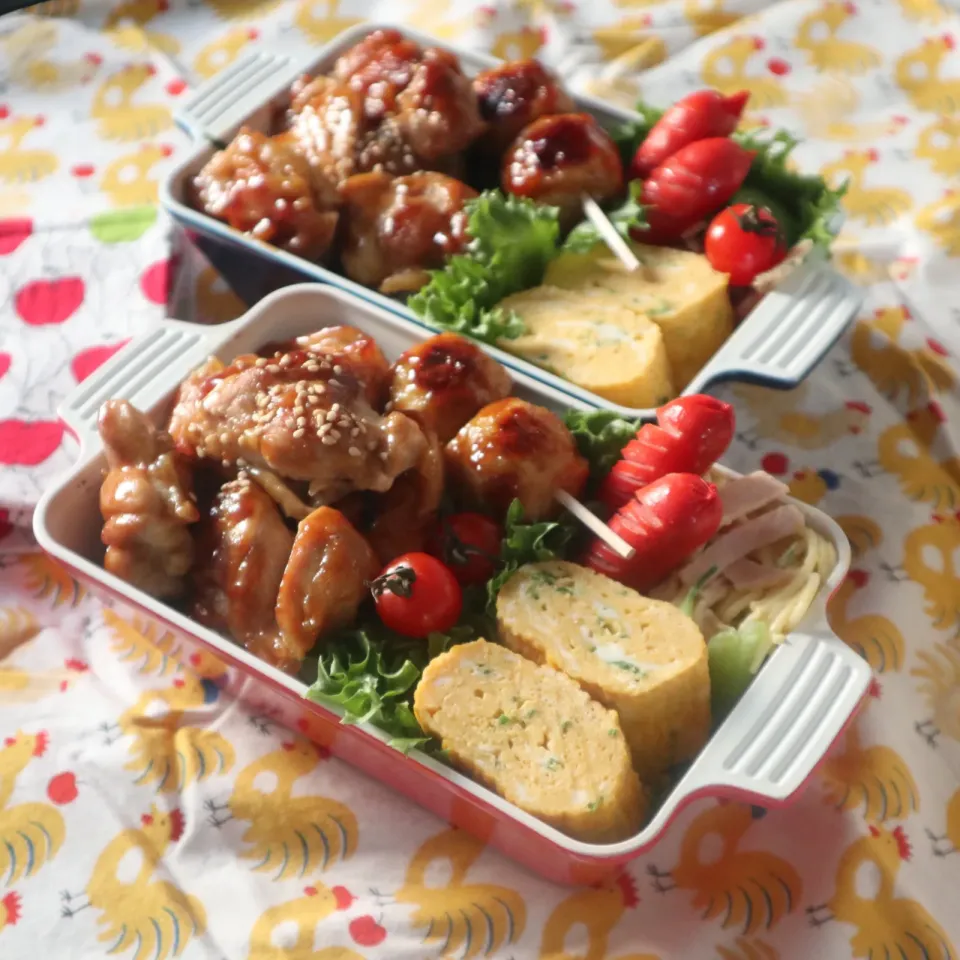 高校生男子弁当🍱焼き鳥丼|なかじー。さん