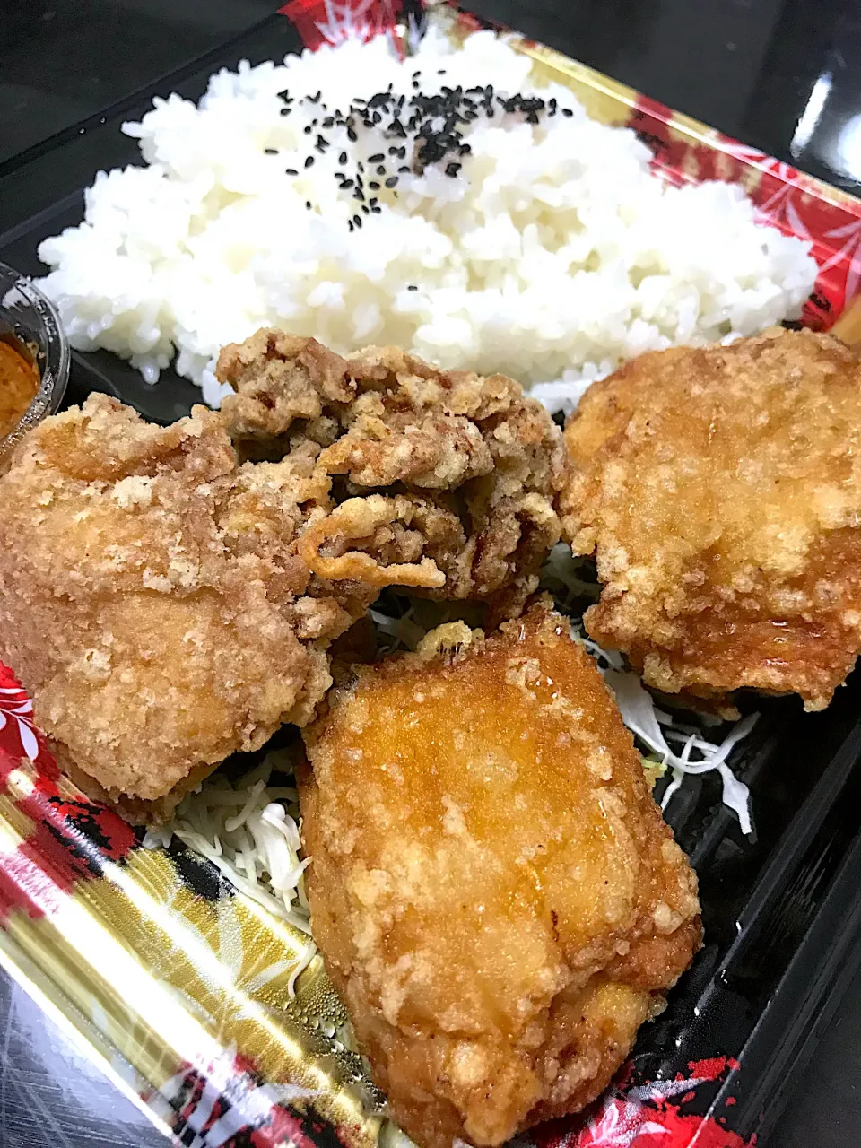 2度目の近所のから揚げ屋さんのお弁当|saturnさん