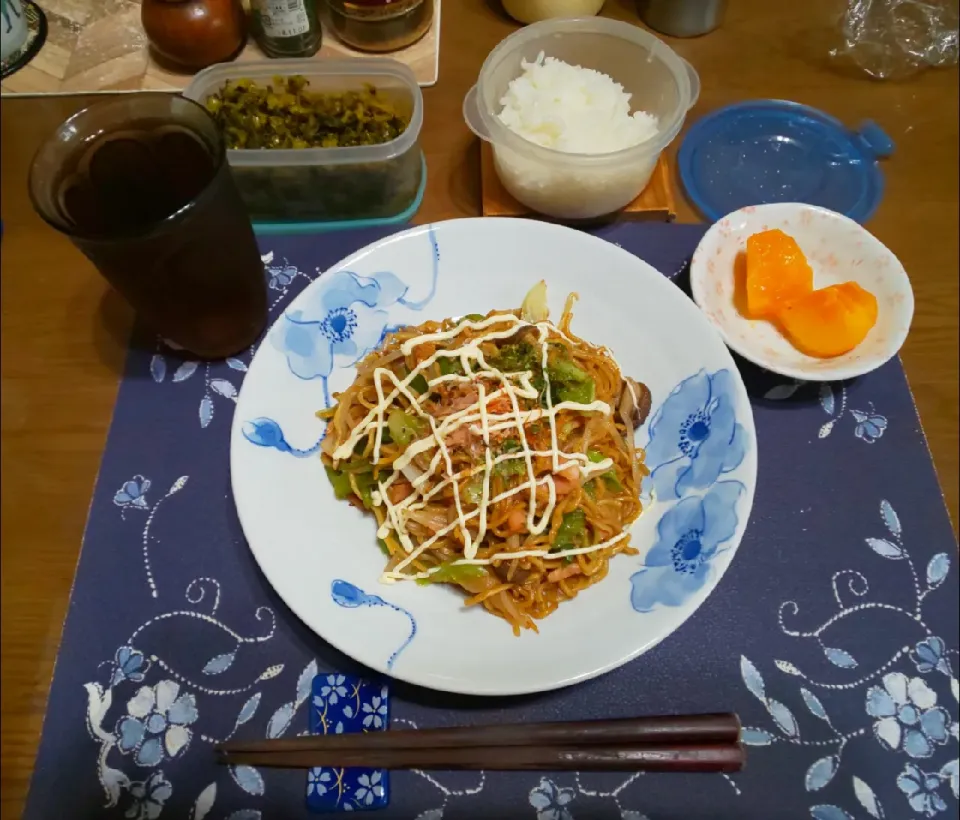 焼きそばとそばめし(昼飯)|enarinさん