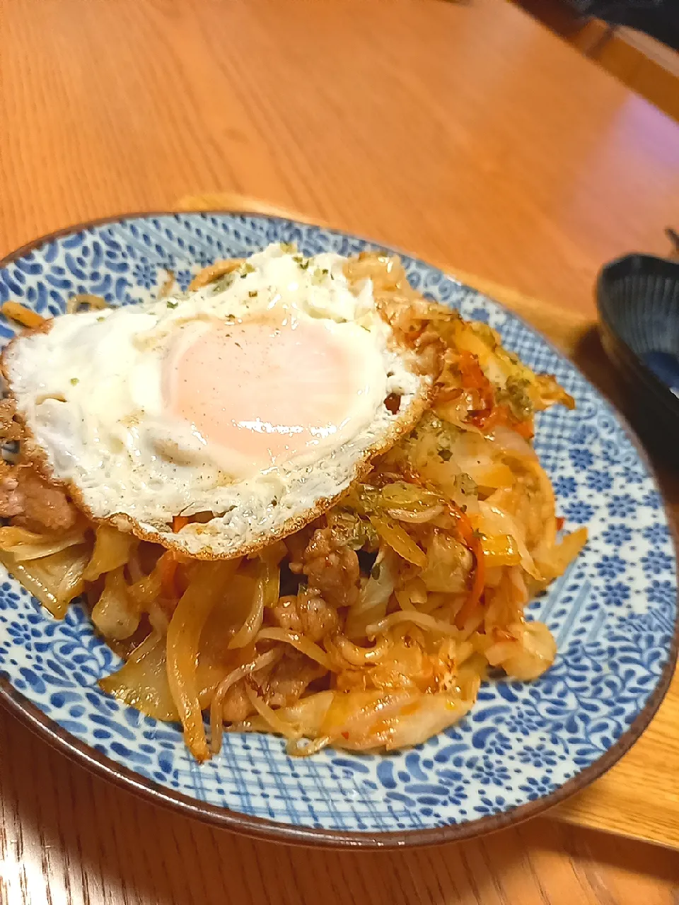 旦那さまのピリ辛焼きうどん🎵　2022.10.3|mayumiさん