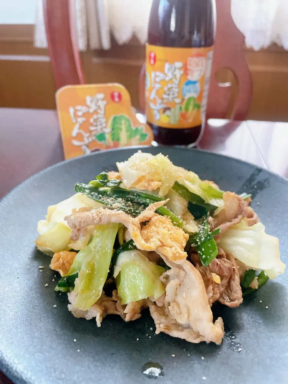 ネギとキャベツと豚肉の野菜ポン酢炒め|m’chinさん