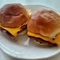 Snapdishの料理写真:lunch - sausage pattie with bacon and cheese|steven z.y.さん