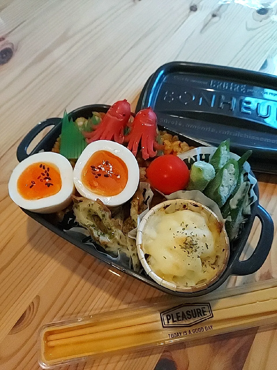 Snapdishの料理写真:2022.10.4 娘弁当🍱|あずきラテさん