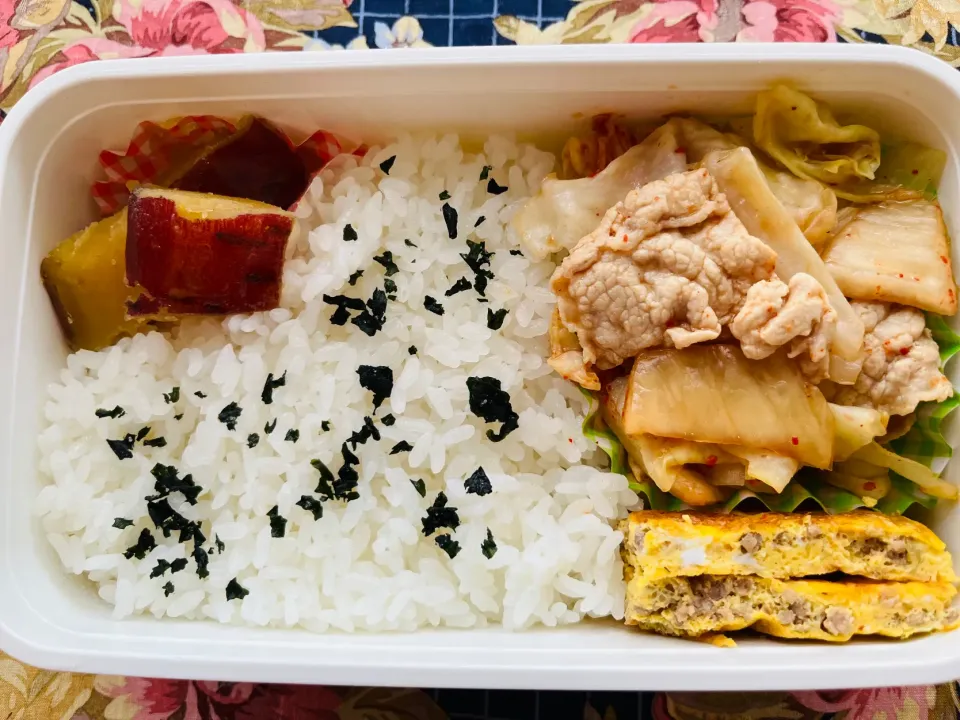 10/4(火)豚キムチ弁当|ちくわさん