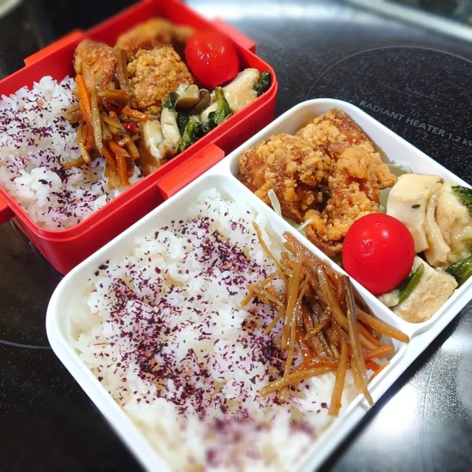 Snapdishの料理写真:今日の二人弁当|yumihahaさん