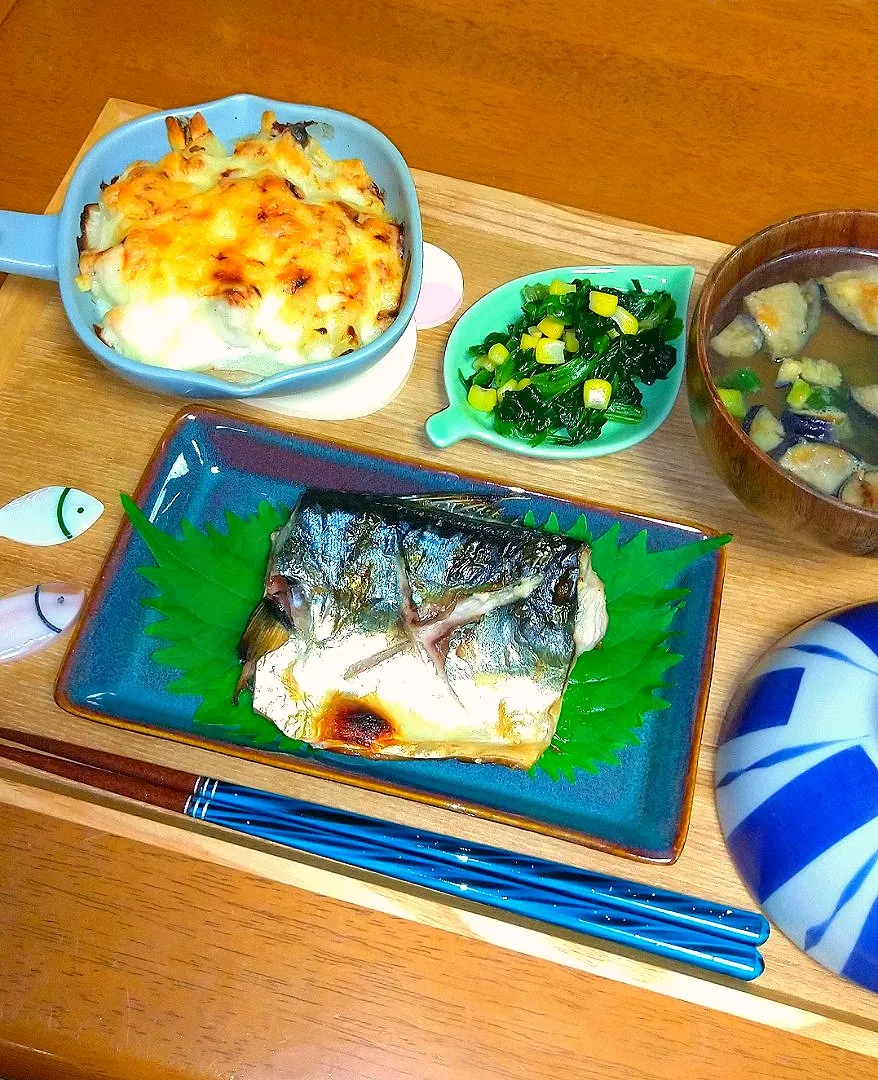 サバの塩焼き🐟️|とししいたけさん