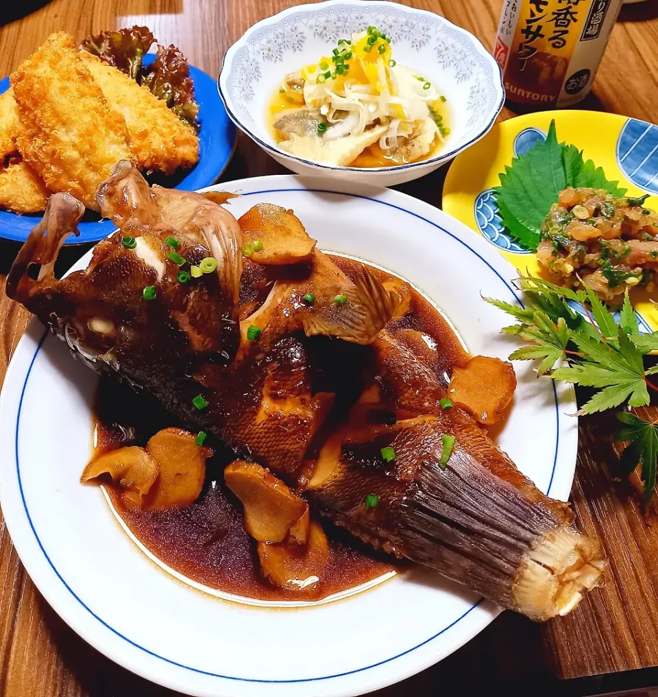 実家ご飯🏠️
次男+私の夜の料理教室(^_^;)
疲れました😅
初めての煮魚🐟️|ナオミさん